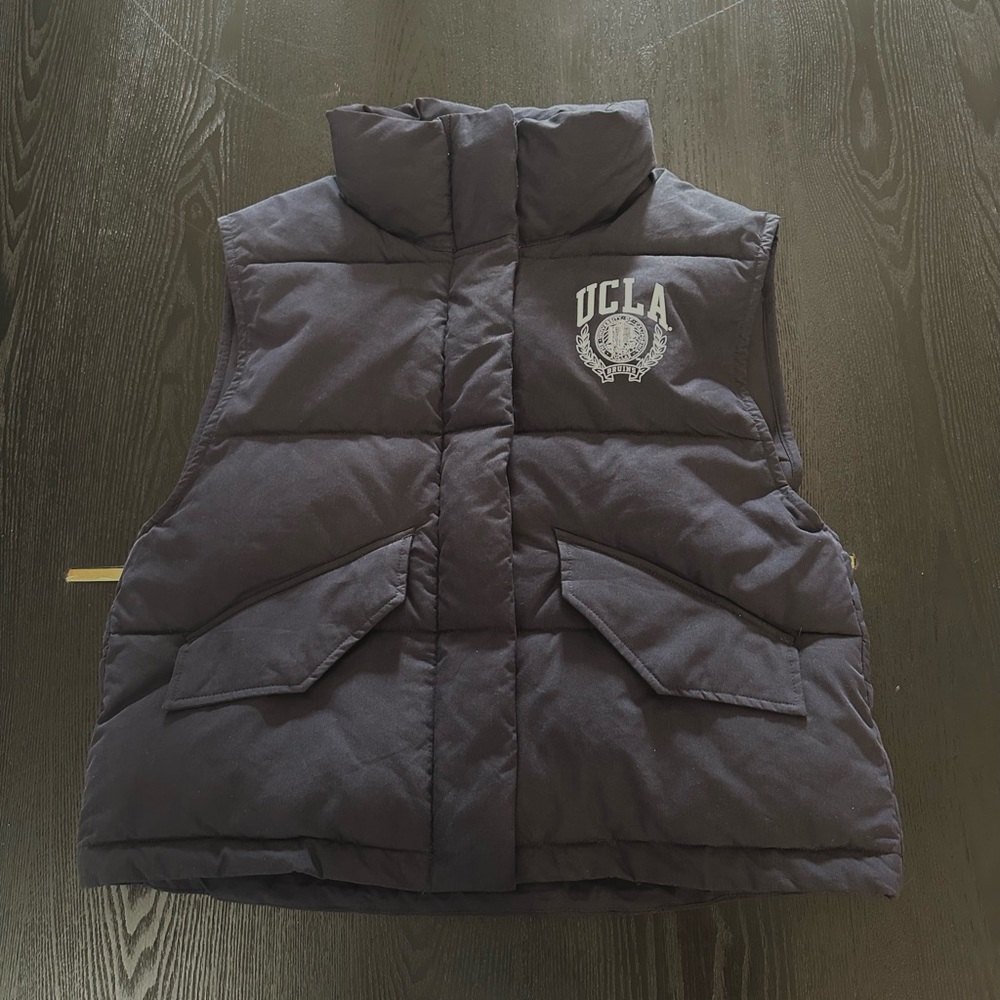 H&M UCLA puffa vest.